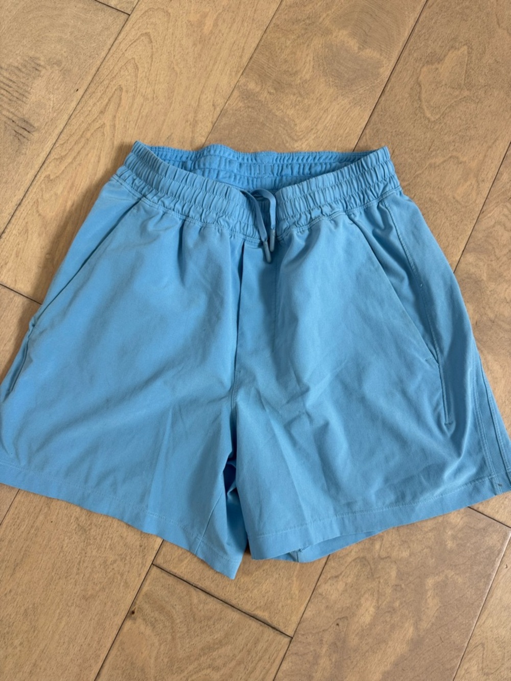 Light Blue Men's Athletic Drawstring Shorts
